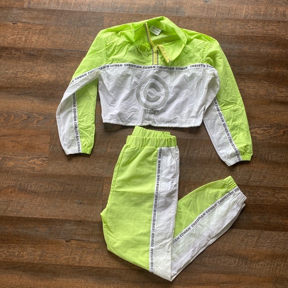 Christian Cowan x ASOS reflective track suit - Picture 1 of 4